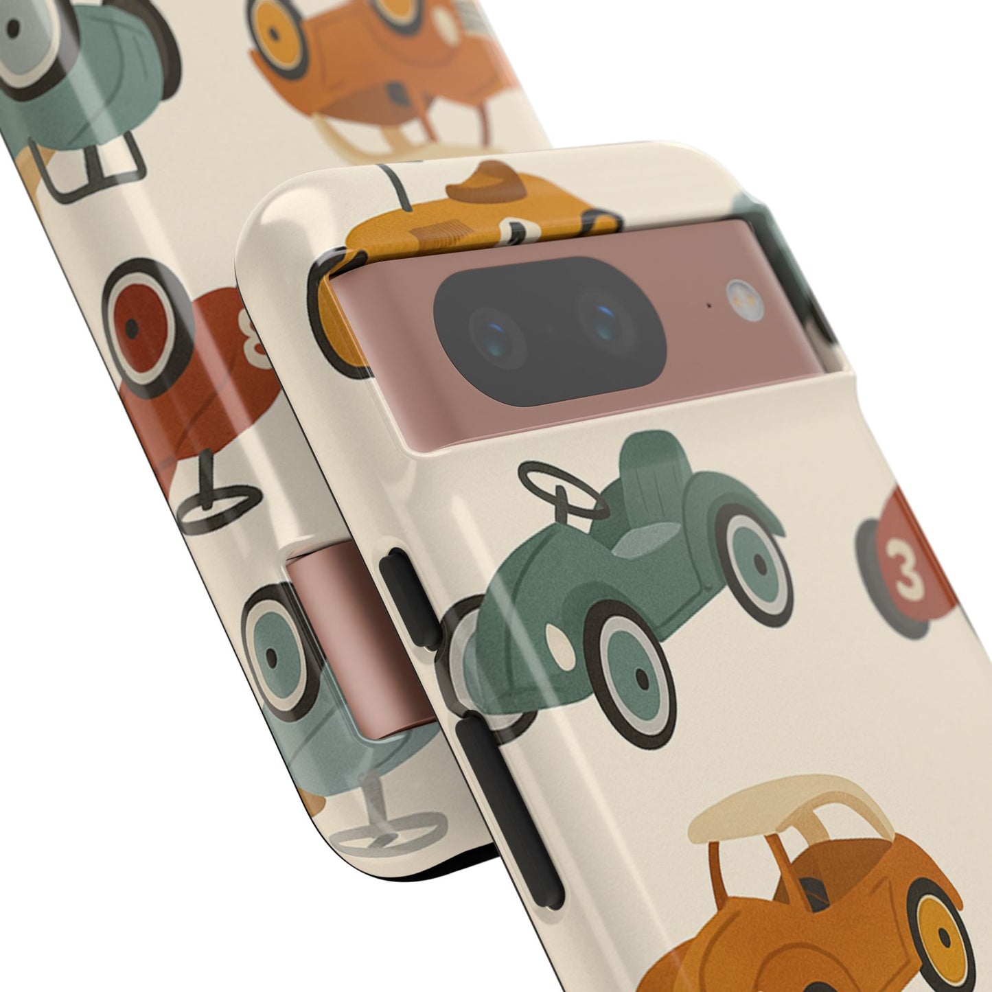 Vintage Car Phone Case, Tough Cases, Kids Gift, Car Lover Accessory, Retro Style, Phone Protection, Unique Design, pedal cars