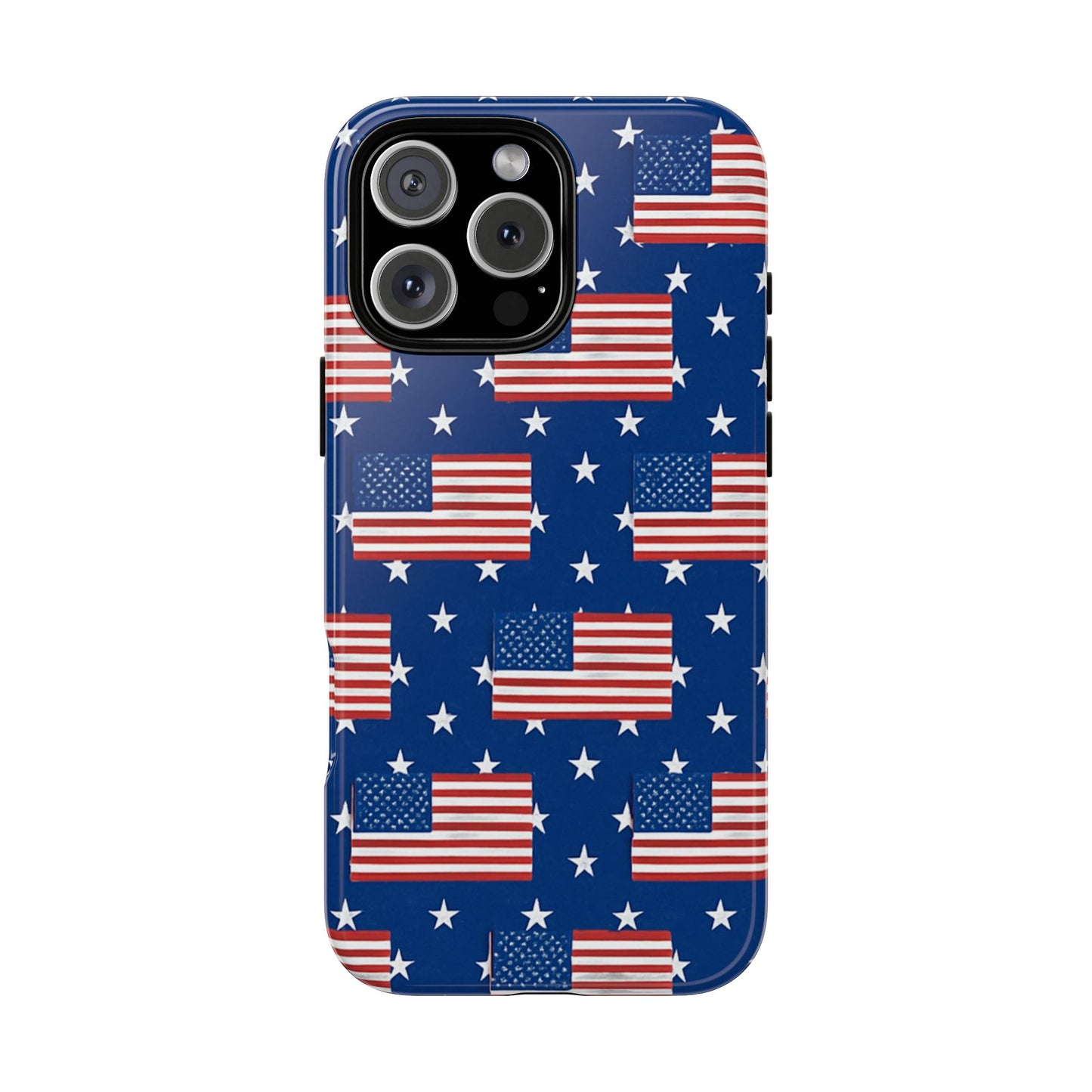 Patriotic Phone Case, Independence Day Accessories, American Flag Design, Star-Spangled Cover, Summer BBQ Gift