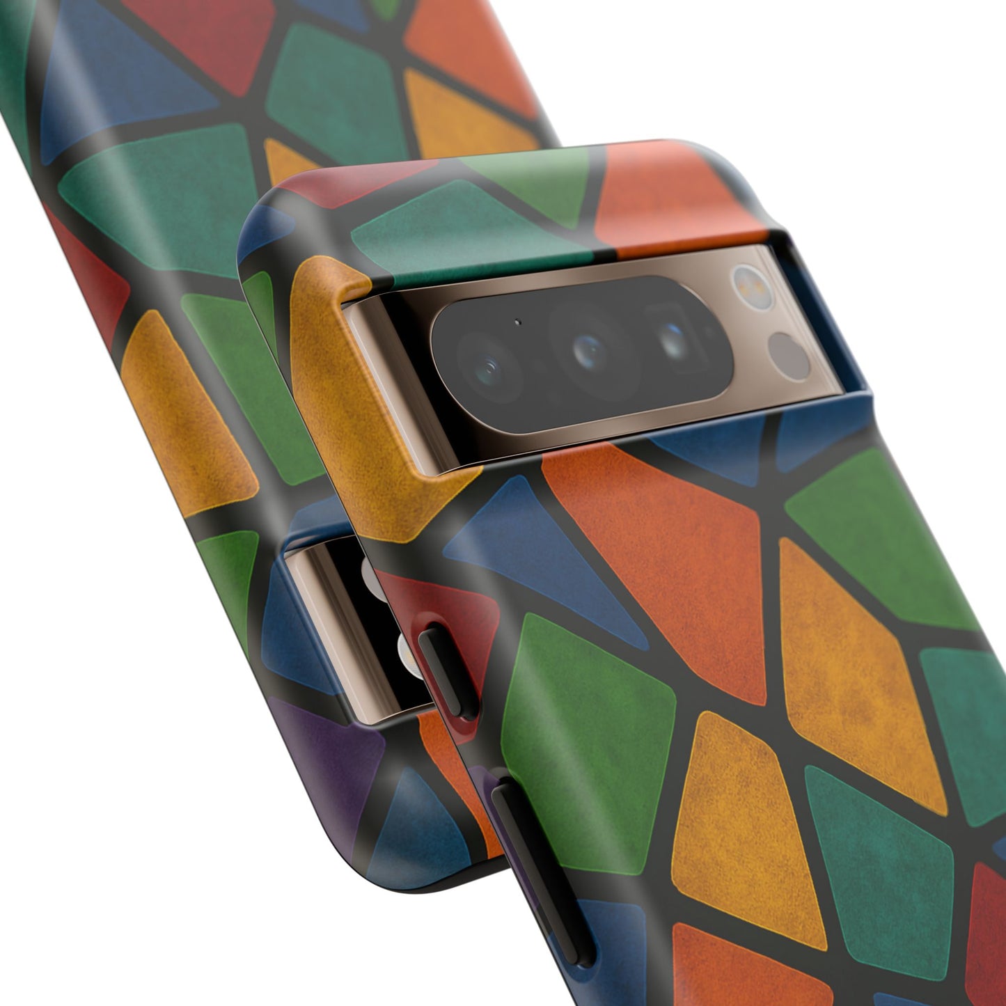 Colorful Mosaic Phone Case, Tough Cell Phone Cover, Vibrant Smartphone Protector, Unique Gift for Weddings, Birthday, Holidays