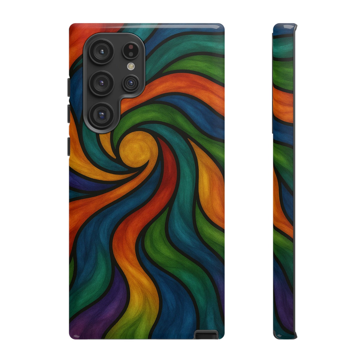 Colorful Swirl Phone Case | Tough Cases, Vibrant Design, Gift for Art Lovers, Funky Case, Unique Phone Accessories