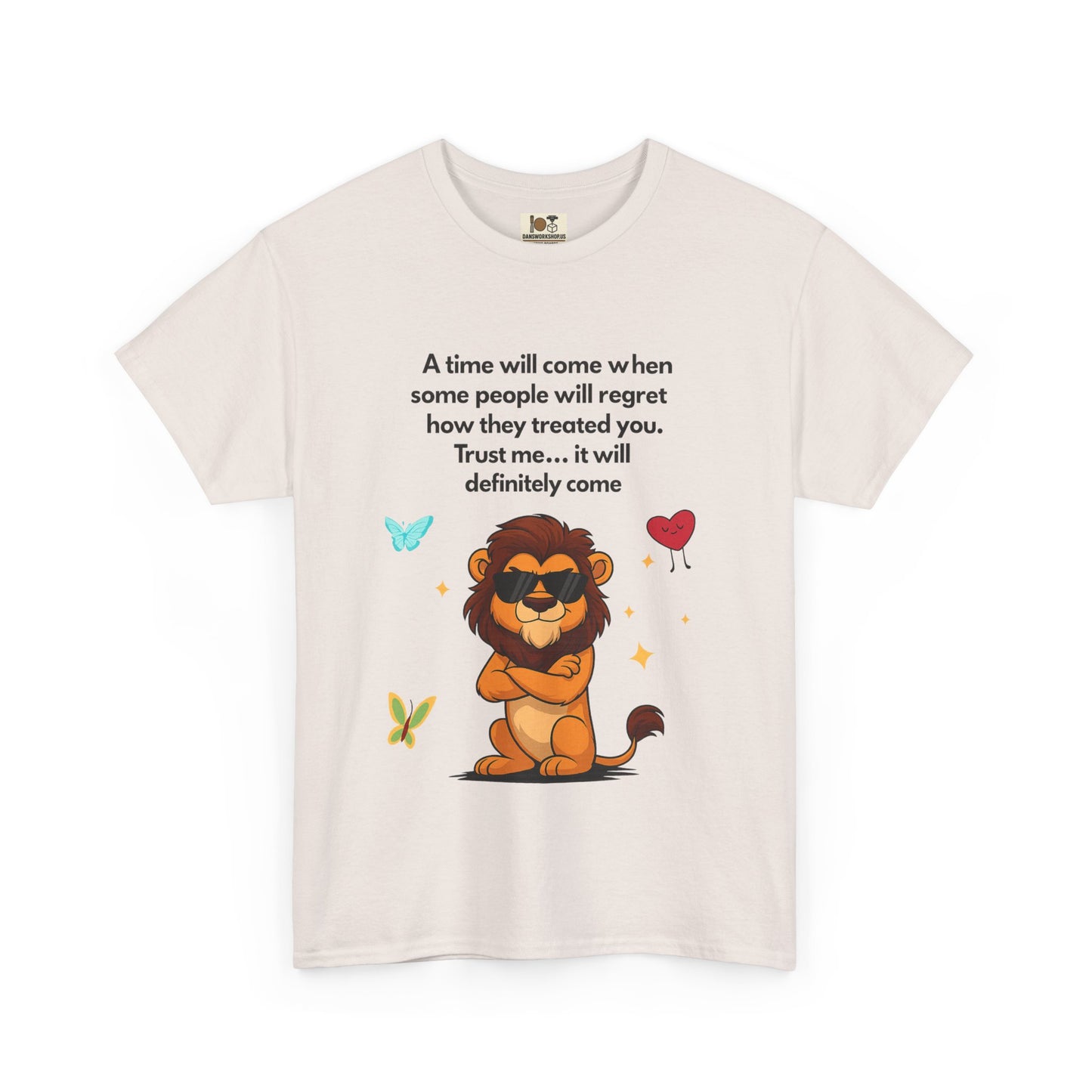 Empowering Lion Quote T-Shirt | Unisex Heavy Cotton Tee | Inspirational Graphic Tee, Gift for Friends, Motivational Apparel, Lion [...]