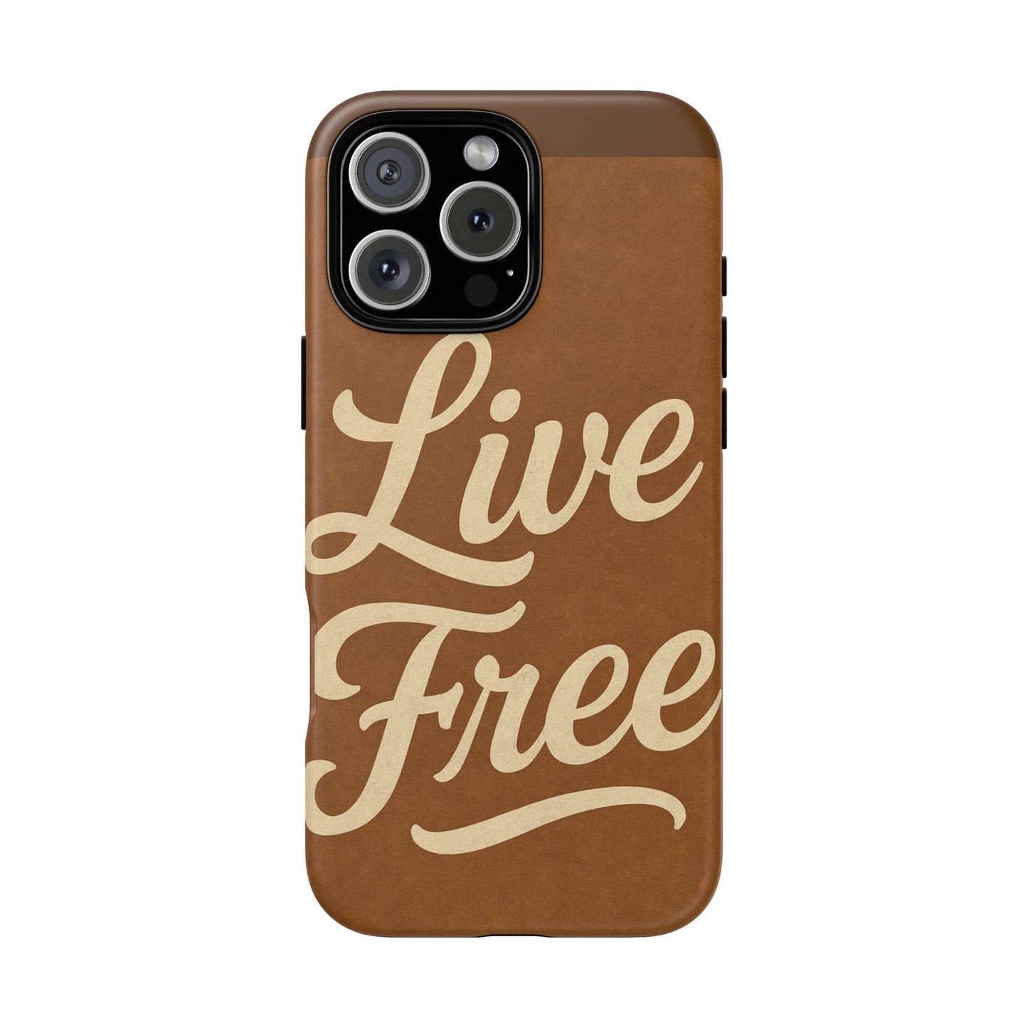 Live Free Phone Case, Tough Cases, Inspirational Phone Accessories, Gift for Adventurers, Customizable Design, Unique Tech Gifts