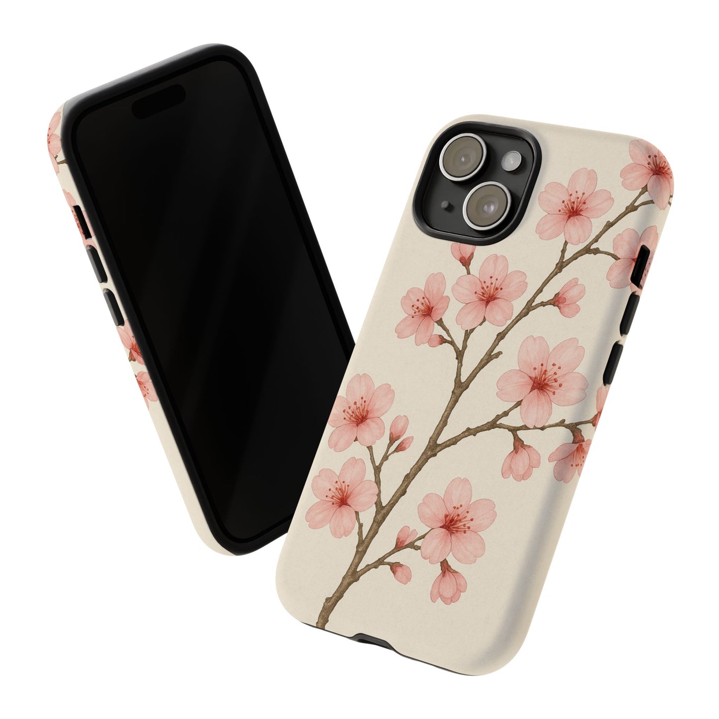 Cherry Blossom Phone Case, Floral Phone Cover, Tough Case for Gifts, Spring Decor, Cute Tech Accessories, Nature Lover's Gift