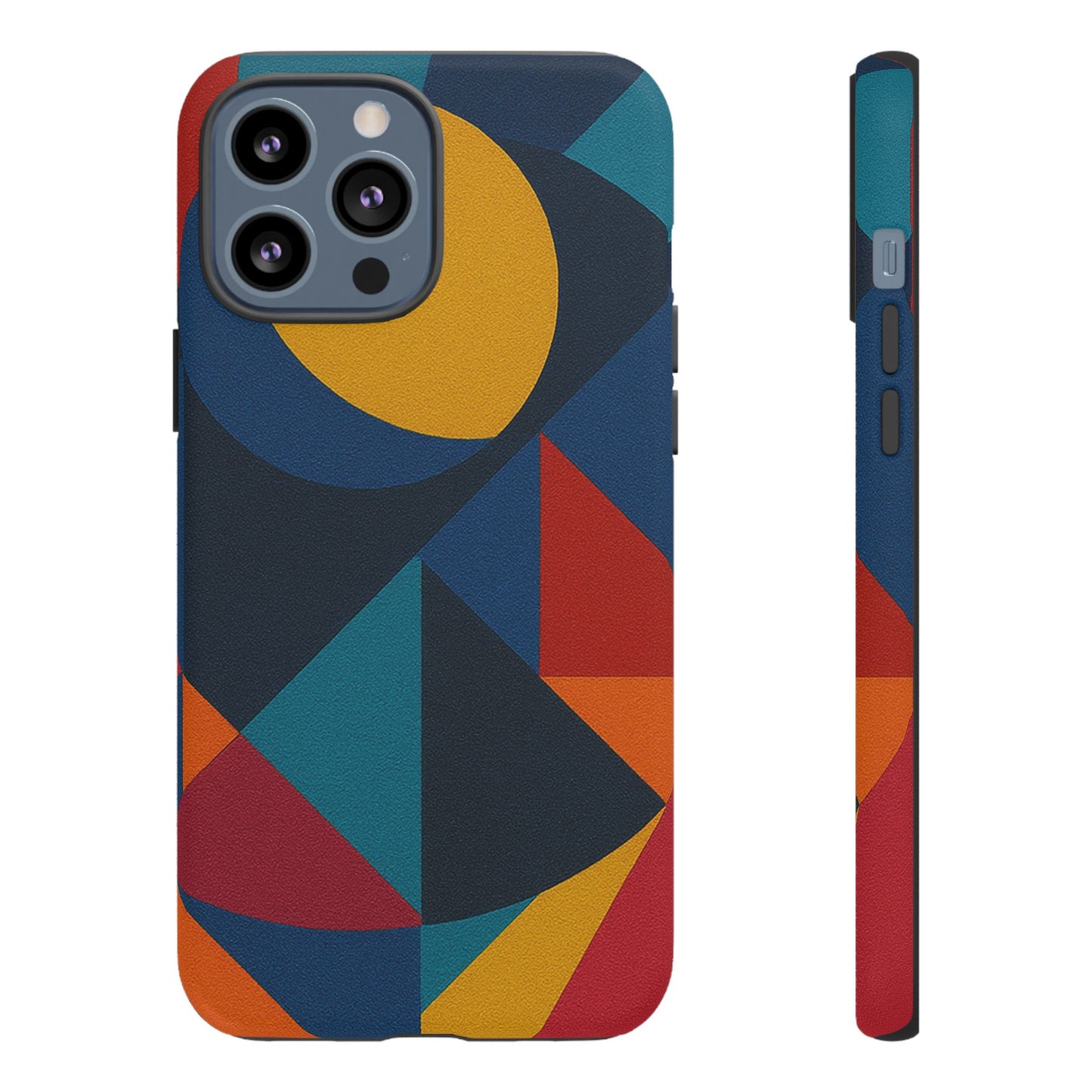 Vibrant Phone Case, Colorful Phone Cover, Geometric Design, Artistic Gift, Trendy Accessory, Vibrant Colors, Unique Design
