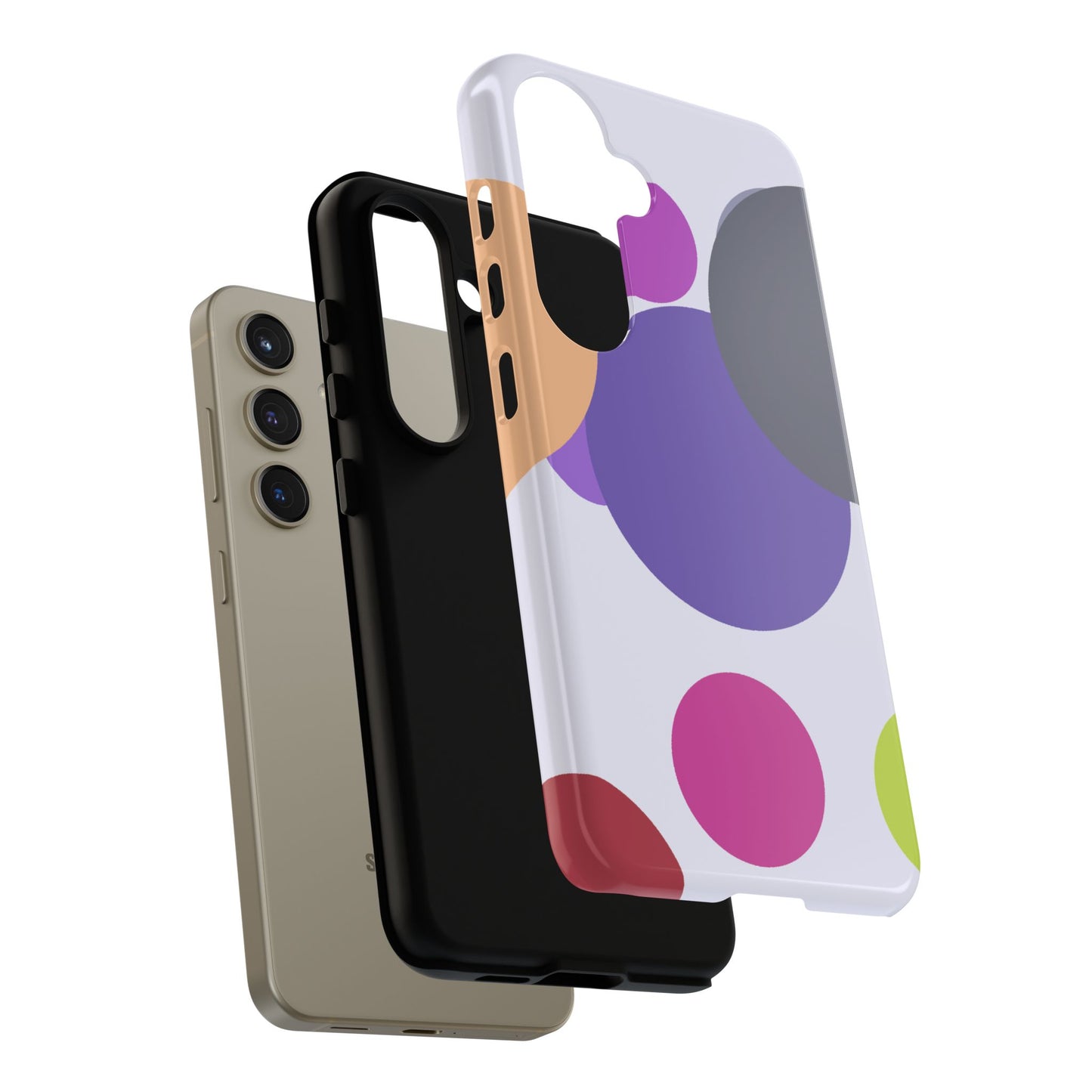 Colorful Geometric Phone Case, Bold Protective Cover for iPhone, Unique Gift for Trendy Teens, Fun Customizable Cases, Modern Design