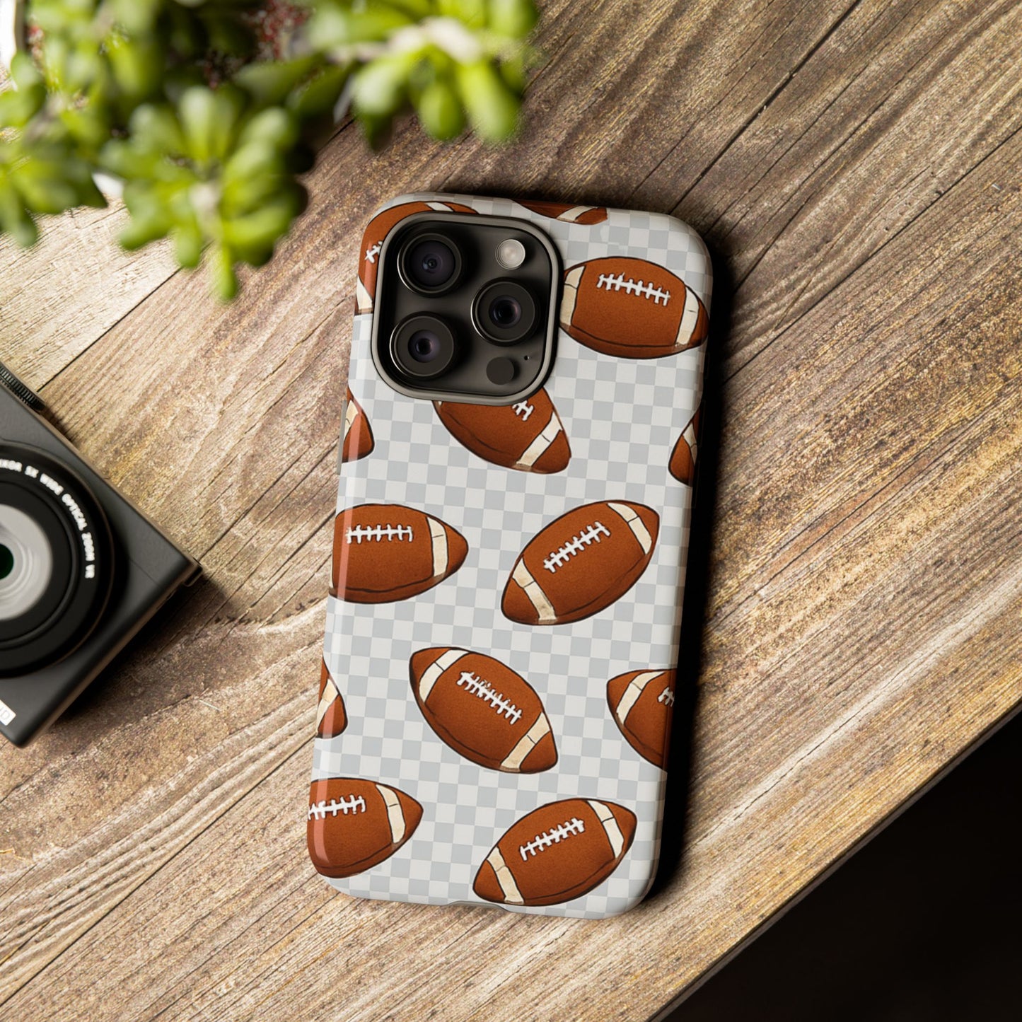 Football Phone Case, Tough Cases for Sports Fans, Unique Gift for Football Lovers, Protective Decor, Athletic Accessories