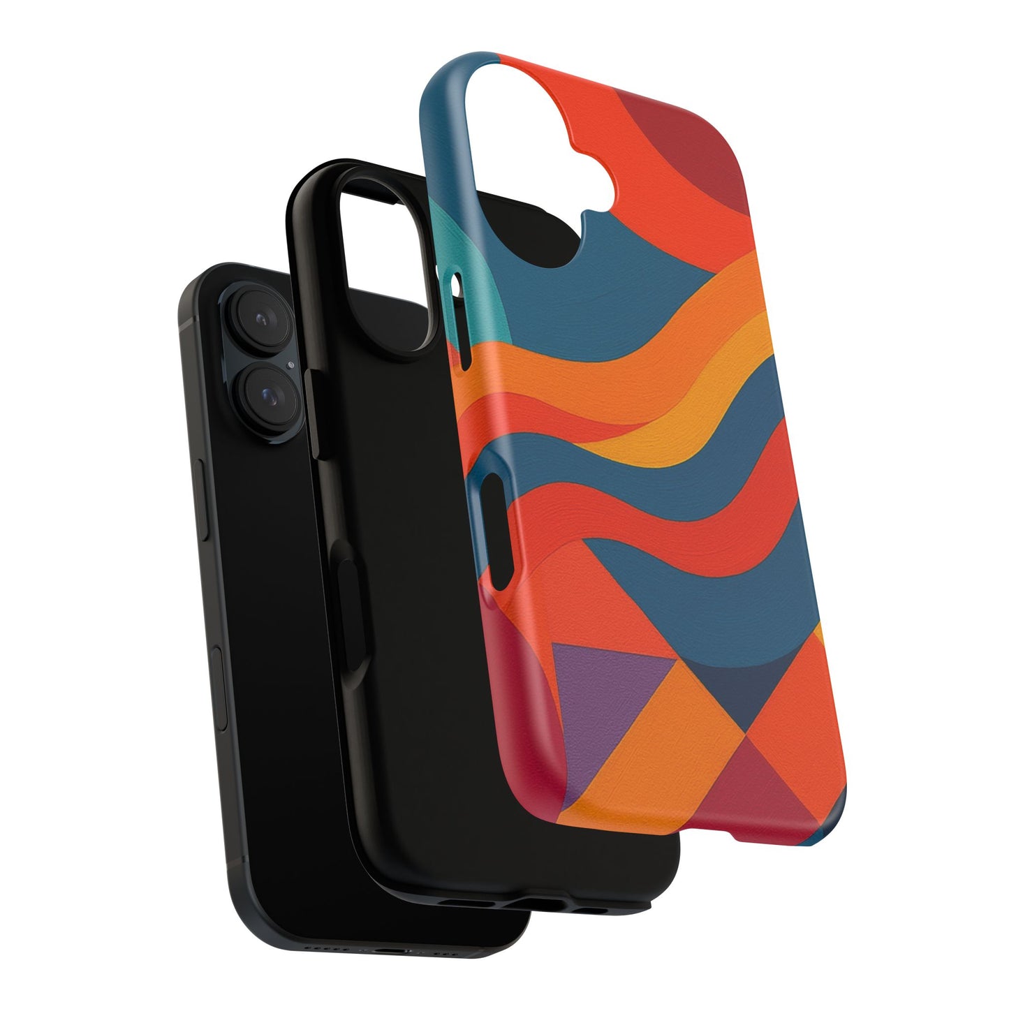 Vibrant Phone Case, Abstract Design Cover, Tough Cases for All Occasions, Stylish Gift for Tech Lovers, Modern Phone Accessories