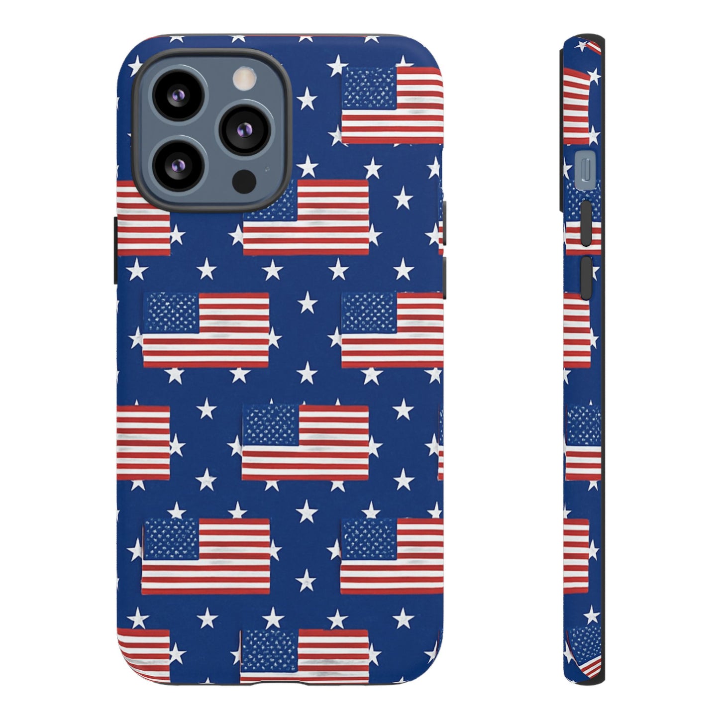 Patriotic Phone Case, Independence Day Accessories, American Flag Design, Star-Spangled Cover, Summer BBQ Gift