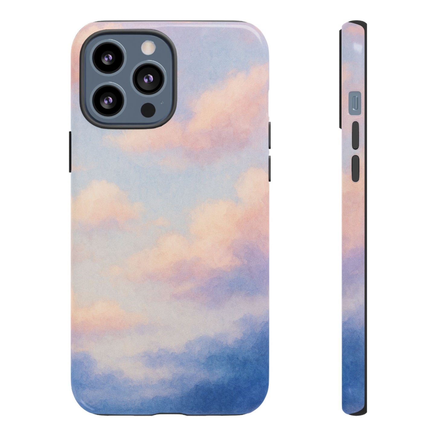 Sky Blue Cloud Phone Case, Tough Phone Cover, Aesthetic Cell Phone Accessory, Gift for Teen, Trendy Tech Protection