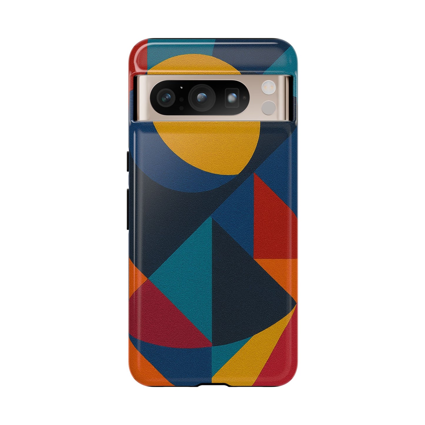 Vibrant Phone Case, Colorful Phone Cover, Geometric Design, Artistic Gift, Trendy Accessory, Vibrant Colors, Unique Design