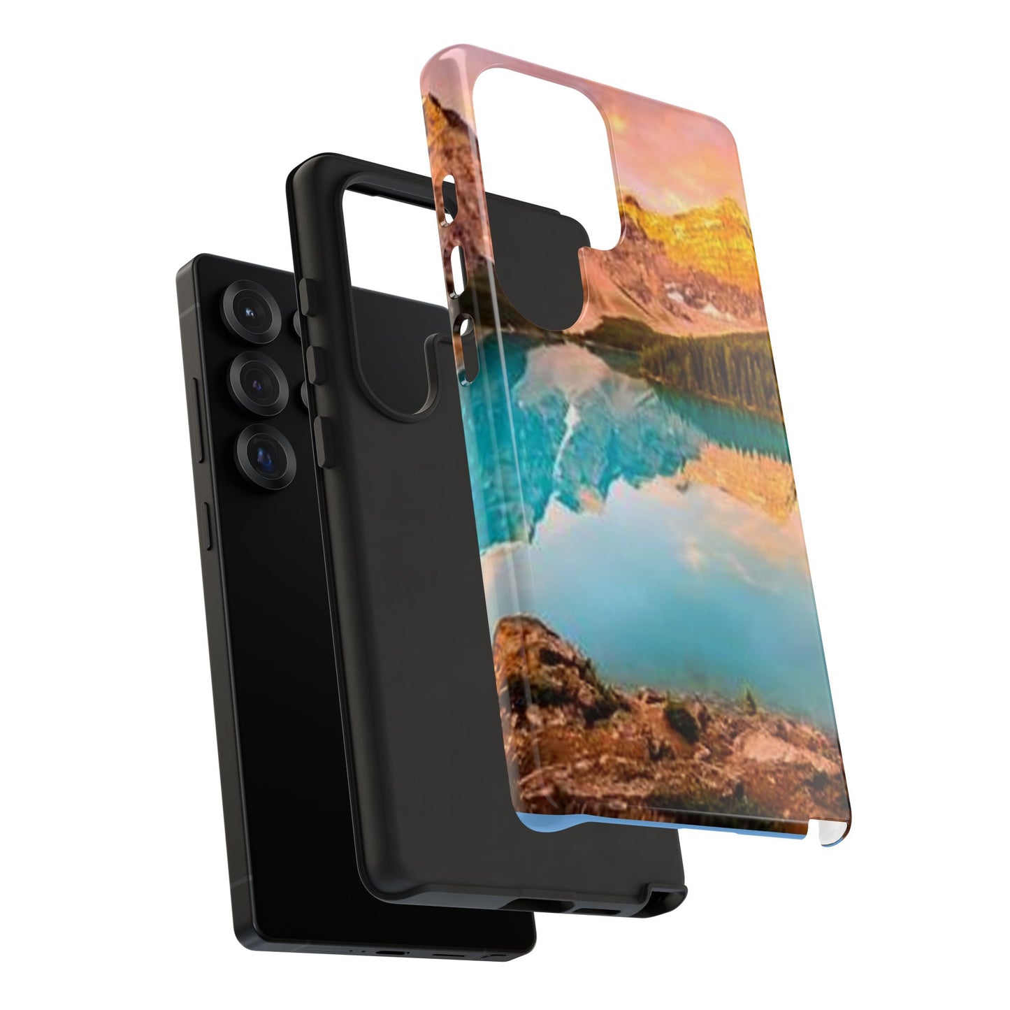 Nature-Inspired Phone Case with Mountain and Lake Design, Aesthetic Tough Cases for Outdoor Lovers, Phone Protection, Gift for Nature [...]