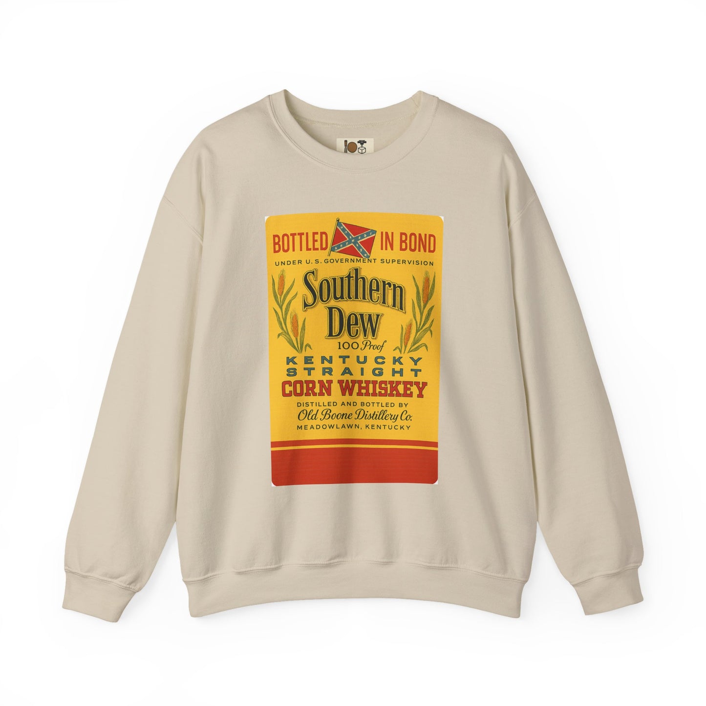 Southern Dew Whiskey Crewneck Sweatshirt | Cozy Unisex Pullover for Parties, Gifting, Birthdays, Whiskey Lovers