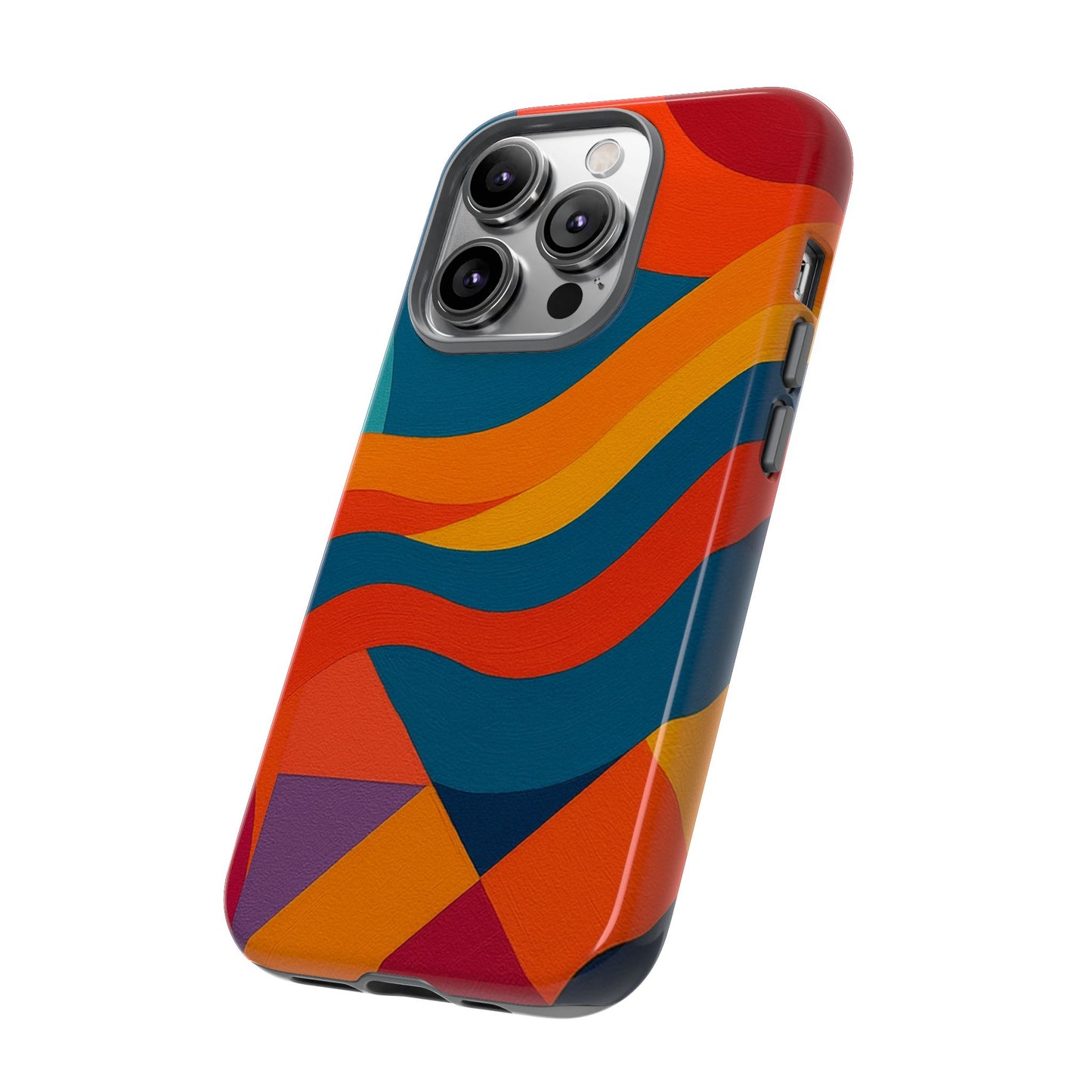 Vibrant Phone Case, Abstract Design Cover, Tough Cases for All Occasions, Stylish Gift for Tech Lovers, Modern Phone Accessories