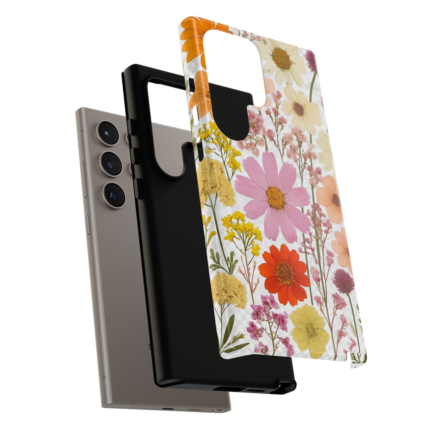 Floral Phone Case - Tough Cases, Stylish Protective Cover, Flower Design, Trendy Gift, Nature Lover Accessory, DRIED FLOWERS