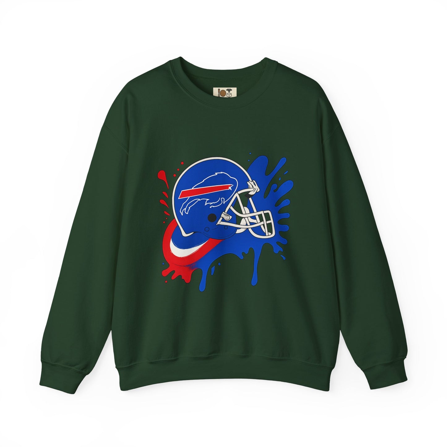 Buffalo Bills Inspired Crewneck Sweatshirt, NFL Fan Gear, Casual Sportswear, Game Day Apparel, Unisex Sweatshirt, Tailgate Clothing
