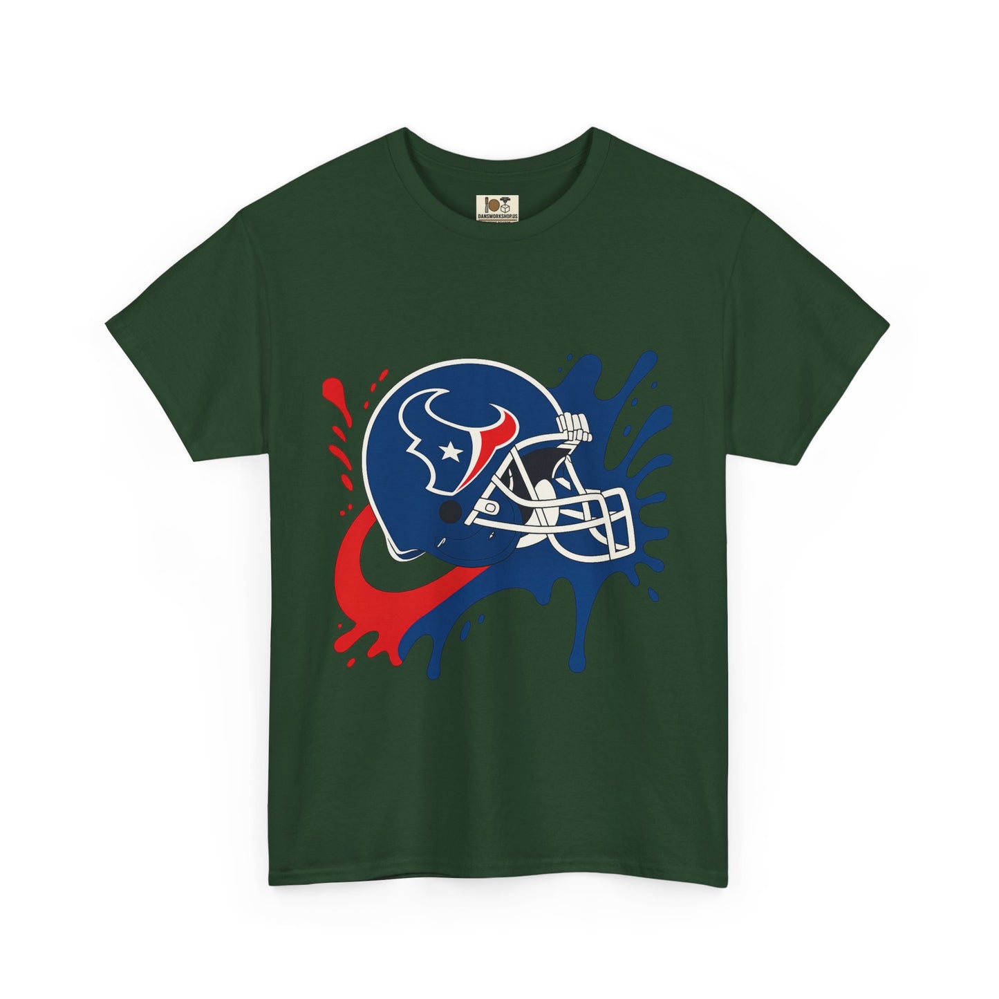 Football Splash Art Tee, Unisex Sports Shirt, Game Day Casual Wear, Gift for Fans, Holidays, Team Spirit Apparel