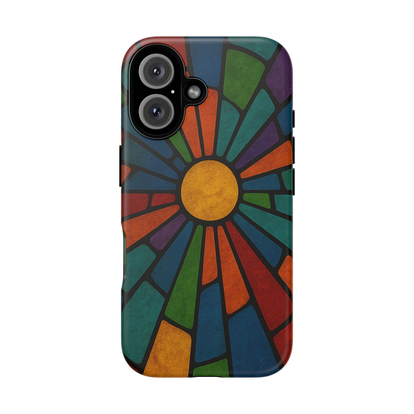 Colorful Stained Glass Phone Case, Tough Cases, Artistic Phone Cover, Vibrant Mobile Accessory, Unique Gift for Art Lovers