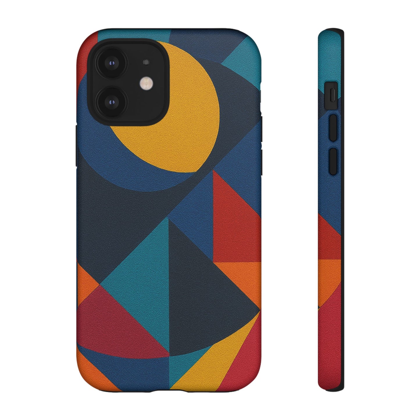 Vibrant Phone Case, Colorful Phone Cover, Geometric Design, Artistic Gift, Trendy Accessory, Vibrant Colors, Unique Design