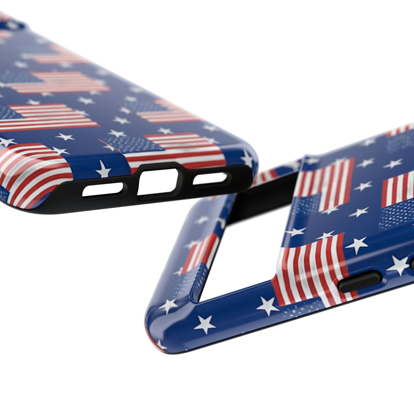 Patriotic Phone Case, Independence Day Accessories, American Flag Design, Star-Spangled Cover, Summer BBQ Gift