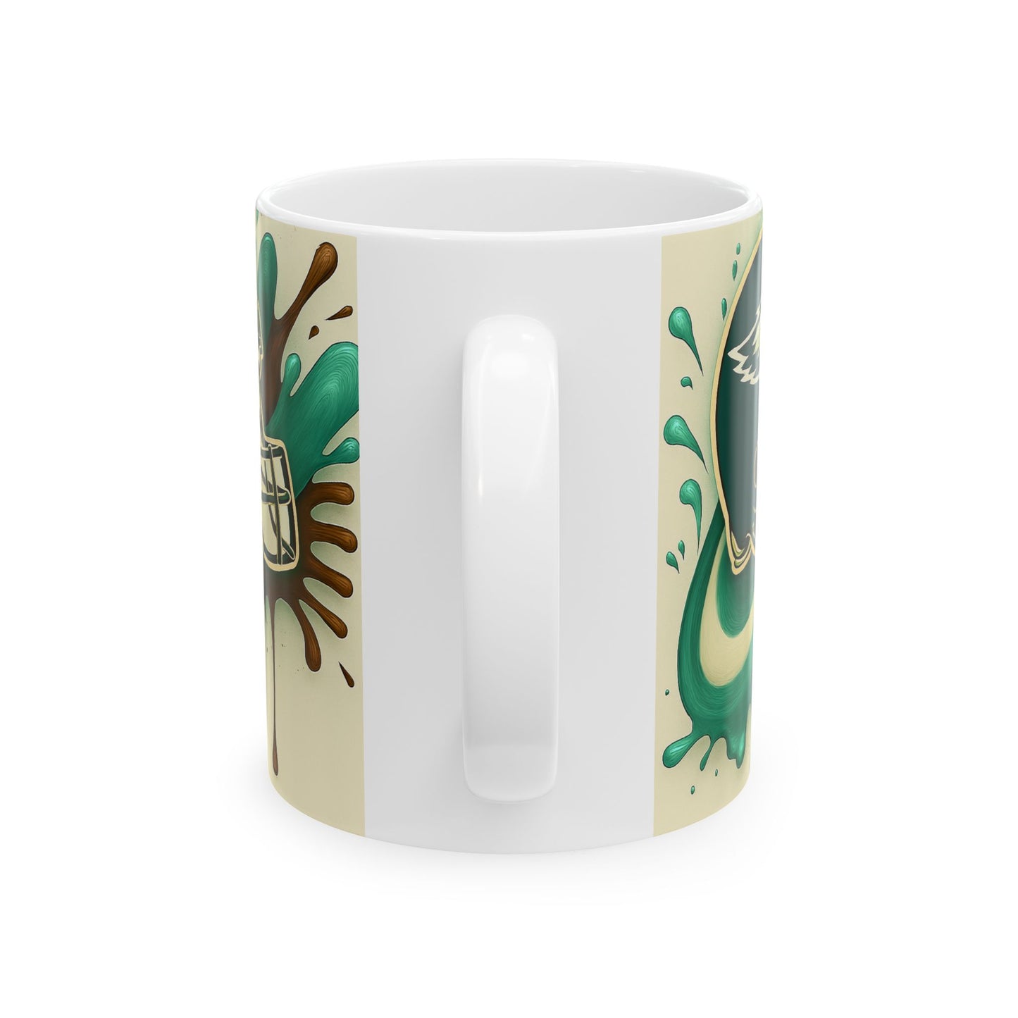 Sporty Ceramic Mug for Coffee Lovers, Fun Gift for Sports Fans, Unique Drinkware for Game Days, Personalized Team Mug, 11oz and 15oz Sizes