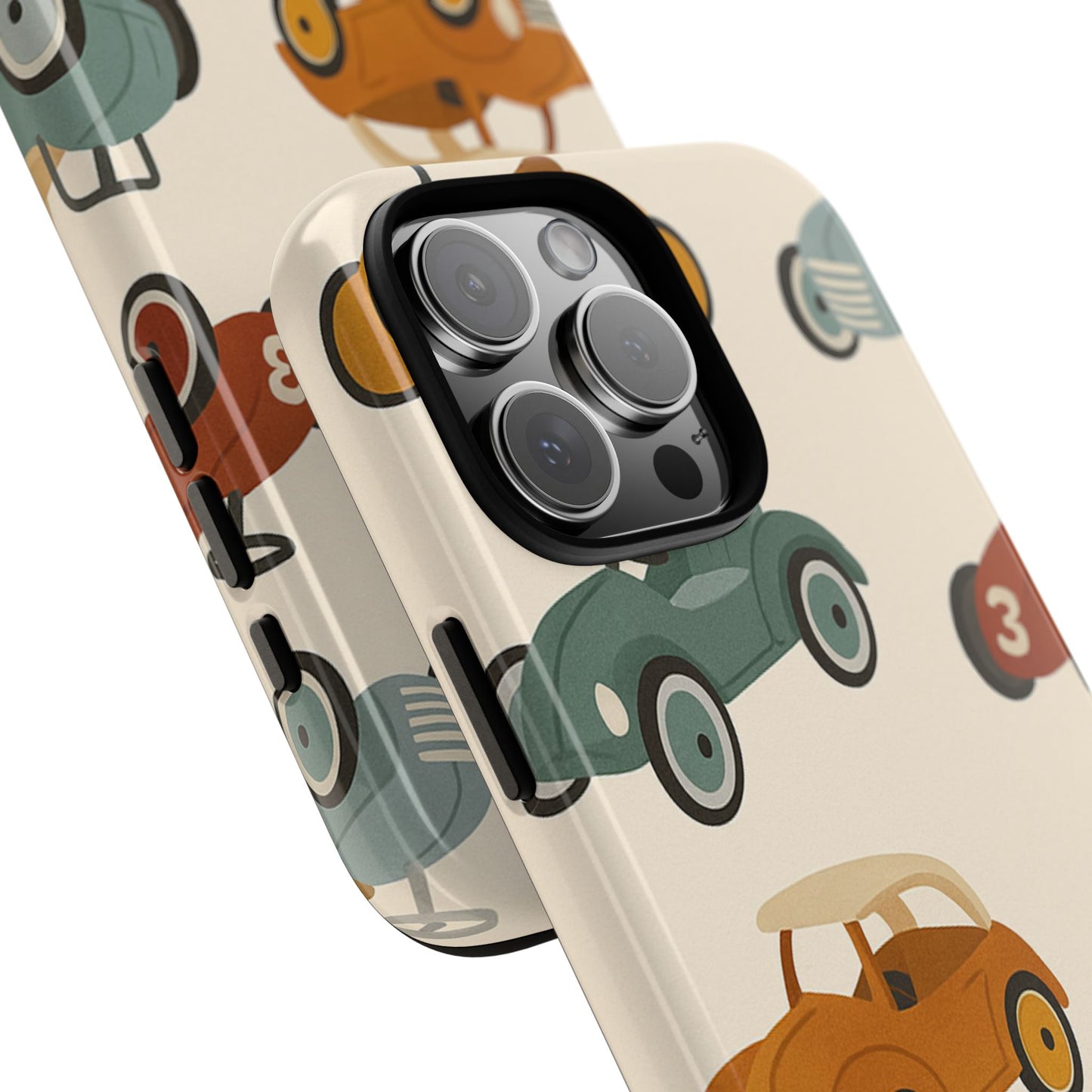 Vintage Car Phone Case, Tough Cases, Kids Gift, Car Lover Accessory, Retro Style, Phone Protection, Unique Design, pedal cars