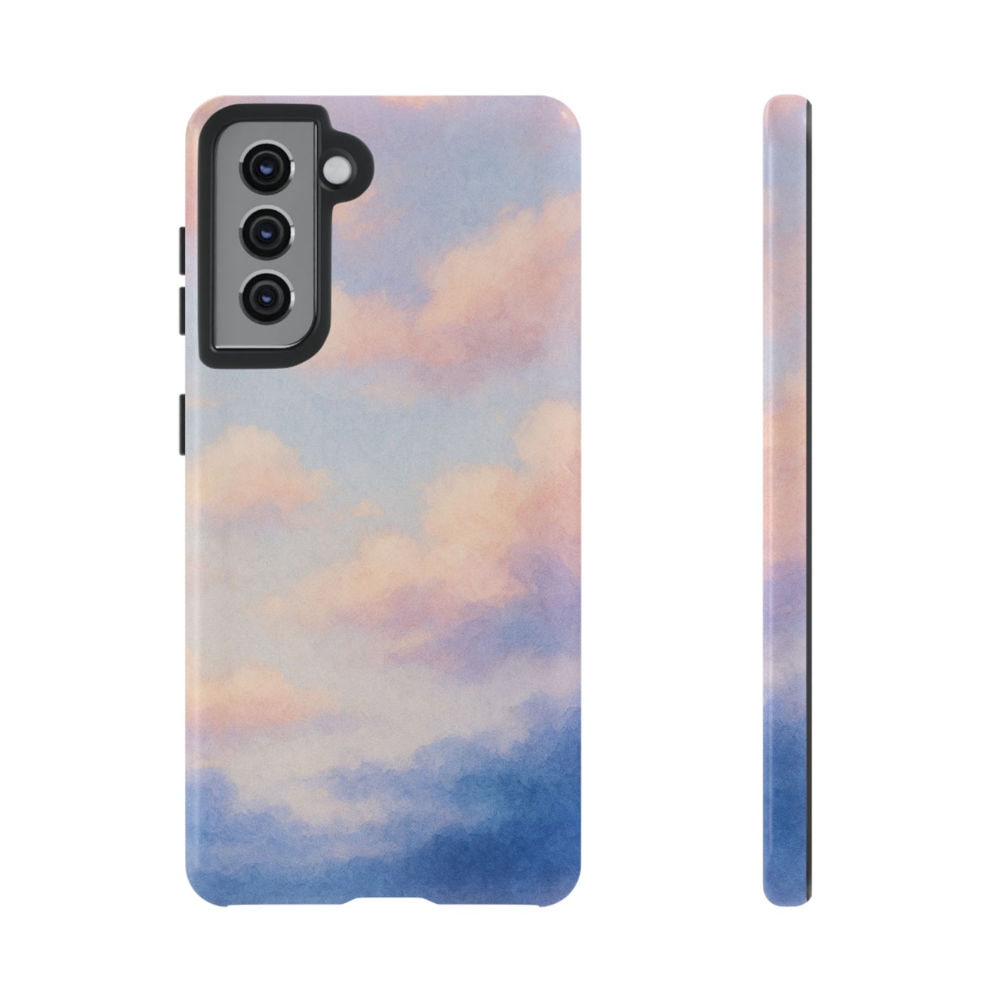 Sky Blue Cloud Phone Case, Tough Phone Cover, Aesthetic Cell Phone Accessory, Gift for Teen, Trendy Tech Protection