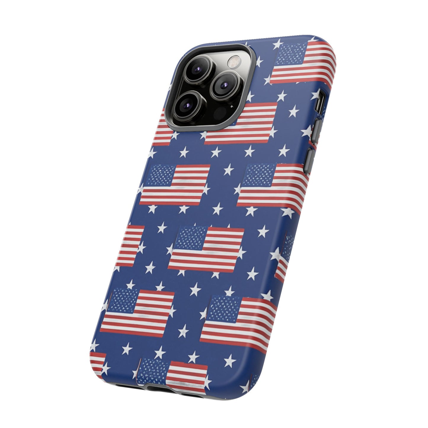 Patriotic Phone Case, Independence Day Accessories, American Flag Design, Star-Spangled Cover, Summer BBQ Gift