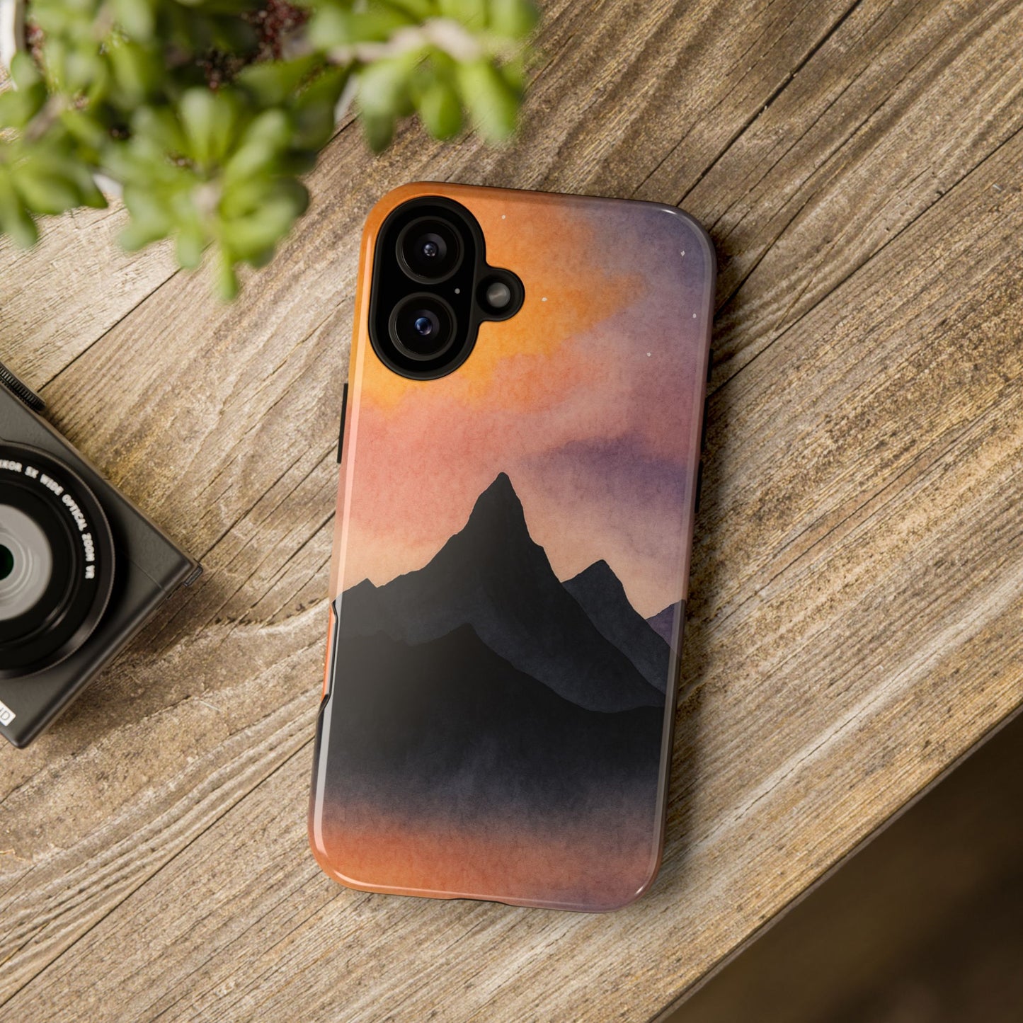 Mountain Sunset Phone Case, Nature Lover's Gift, Adventure Phone Cover, Unique Cellphone Accessories, Outdoor Enthusiast Decor