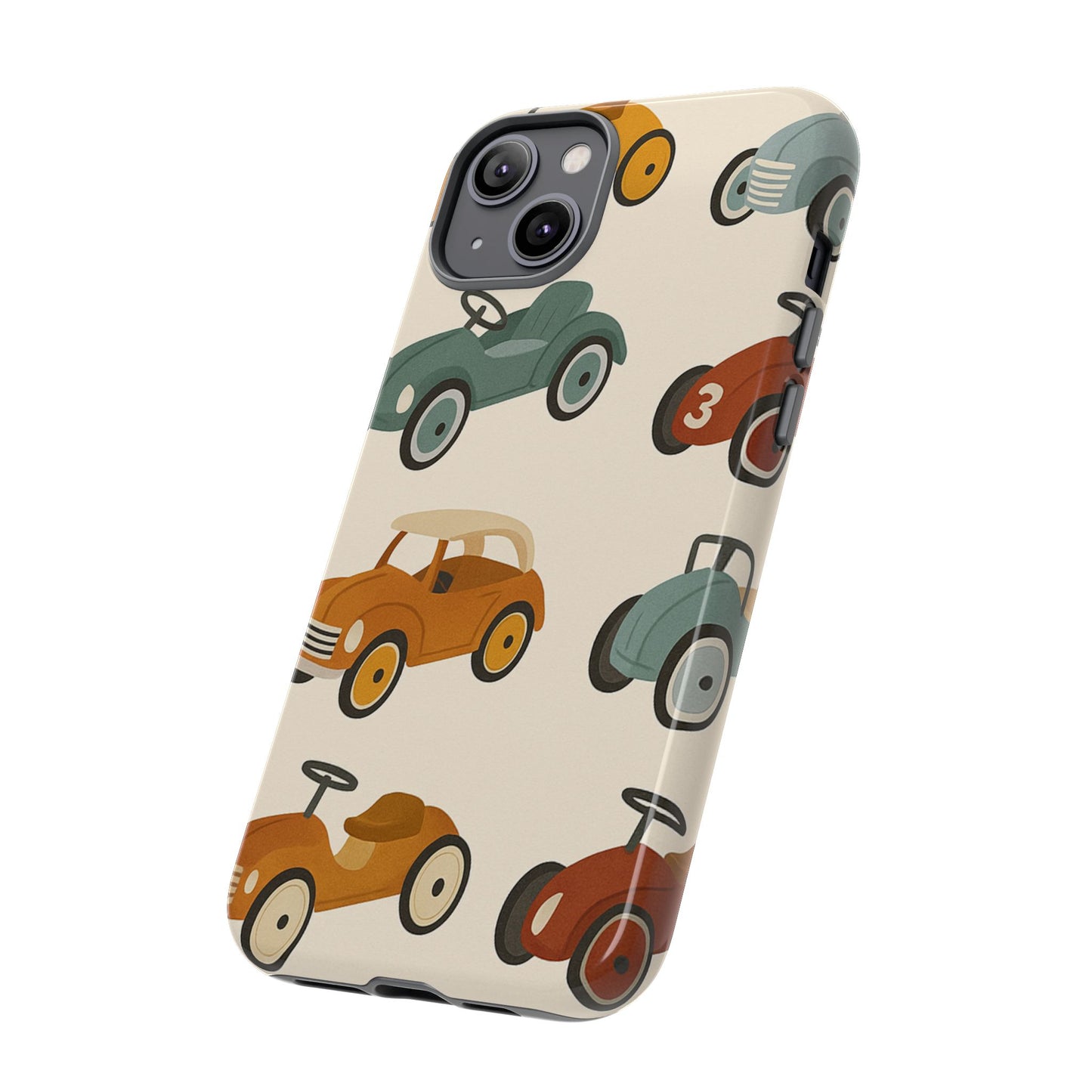 Vintage Car Phone Case, Tough Cases, Kids Gift, Car Lover Accessory, Retro Style, Phone Protection, Unique Design, pedal cars