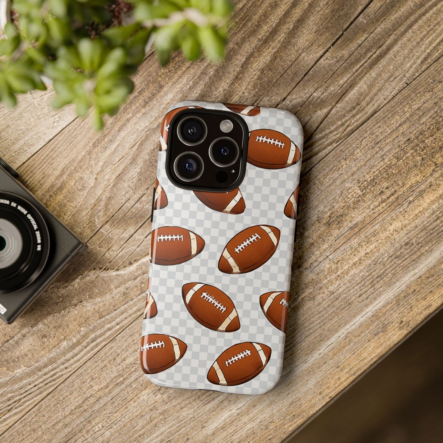 Football Phone Case, Tough Cases for Sports Fans, Unique Gift for Football Lovers, Protective Decor, Athletic Accessories