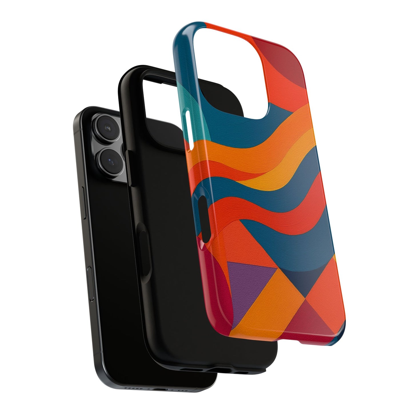 Vibrant Phone Case, Abstract Design Cover, Tough Cases for All Occasions, Stylish Gift for Tech Lovers, Modern Phone Accessories