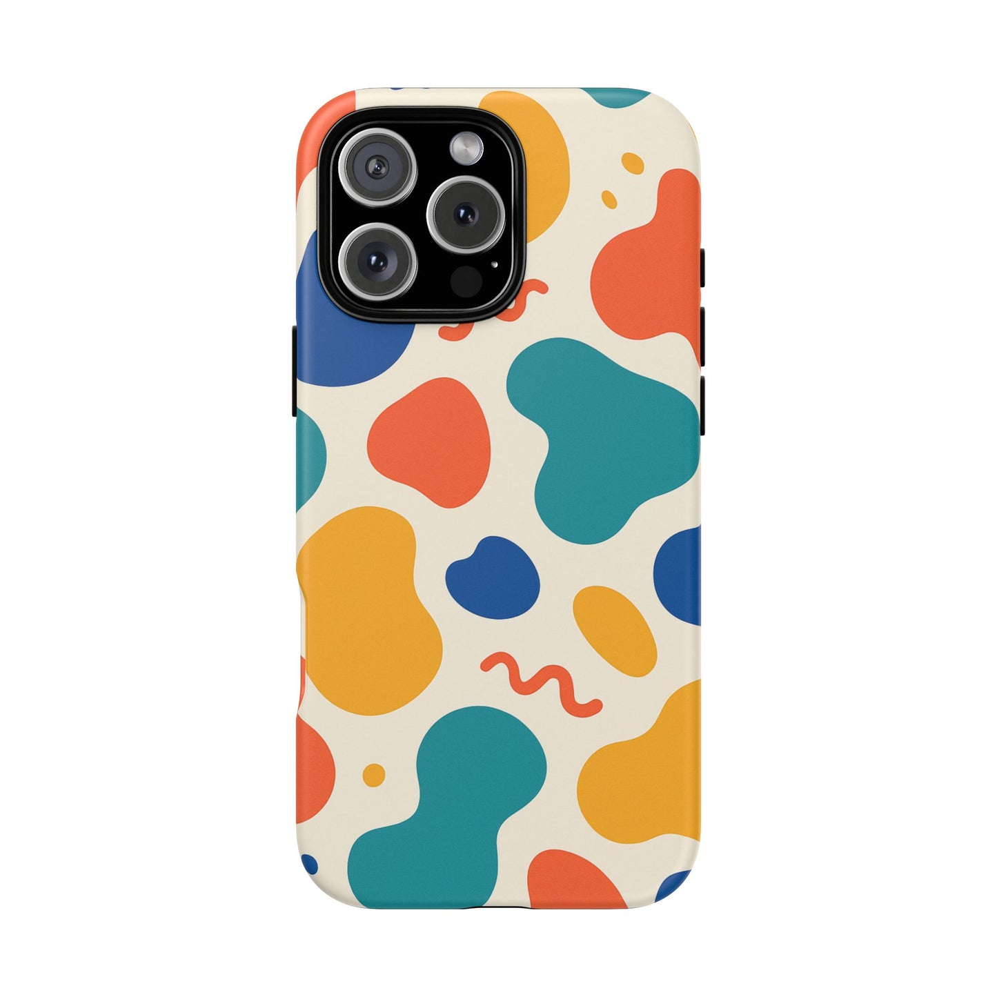 Colorful Phone Case with Abstract Design, Stylish Phone Cover, Trendy Tech Accessory for Her, Unique Gift Idea, Fun Patterned Case