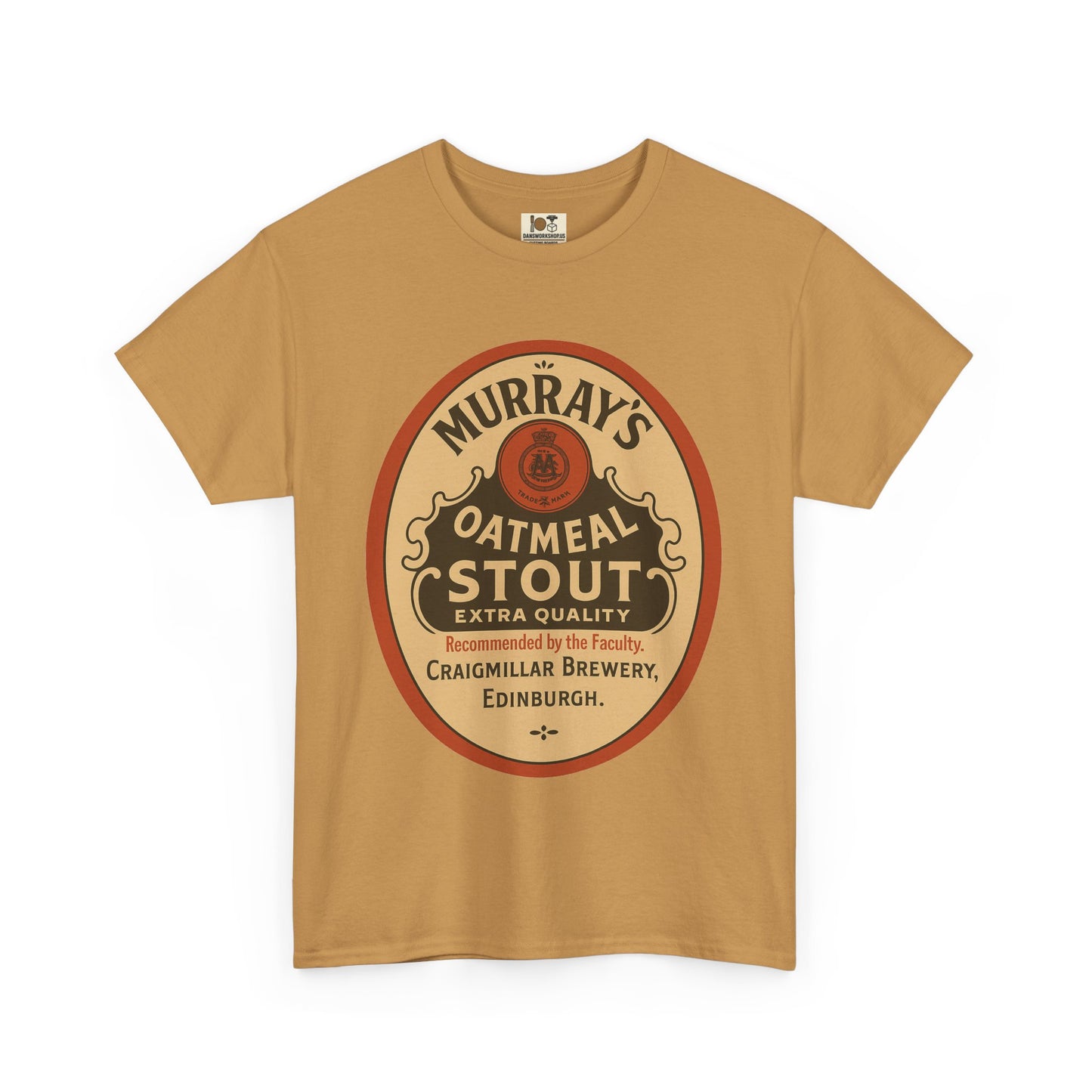 Vintage-Inspired Stout Beer Tee, Perfect for Beer Lovers, Casual Wear, Gifts, Unisex Heavy Cotton Tee with Brewery Design