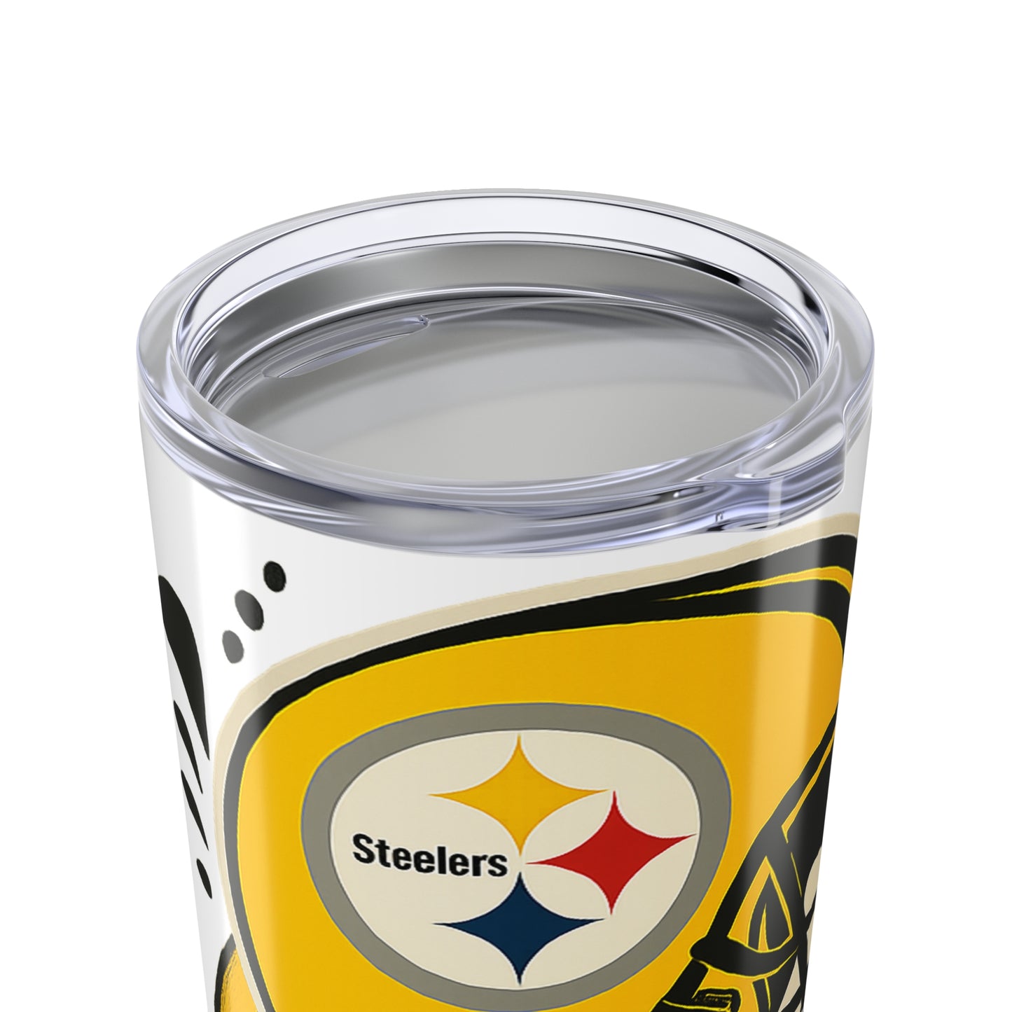 Steelers Fans Tumbler 20oz, Sports Beverage Container, Gift for Football Lovers, Personalized Drinkware, Perfect for Tailgating