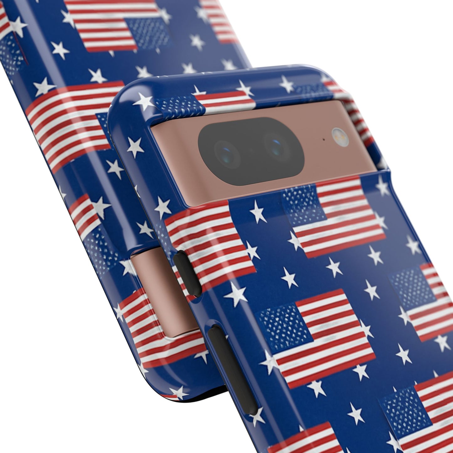 Patriotic Phone Case, Independence Day Accessories, American Flag Design, Star-Spangled Cover, Summer BBQ Gift