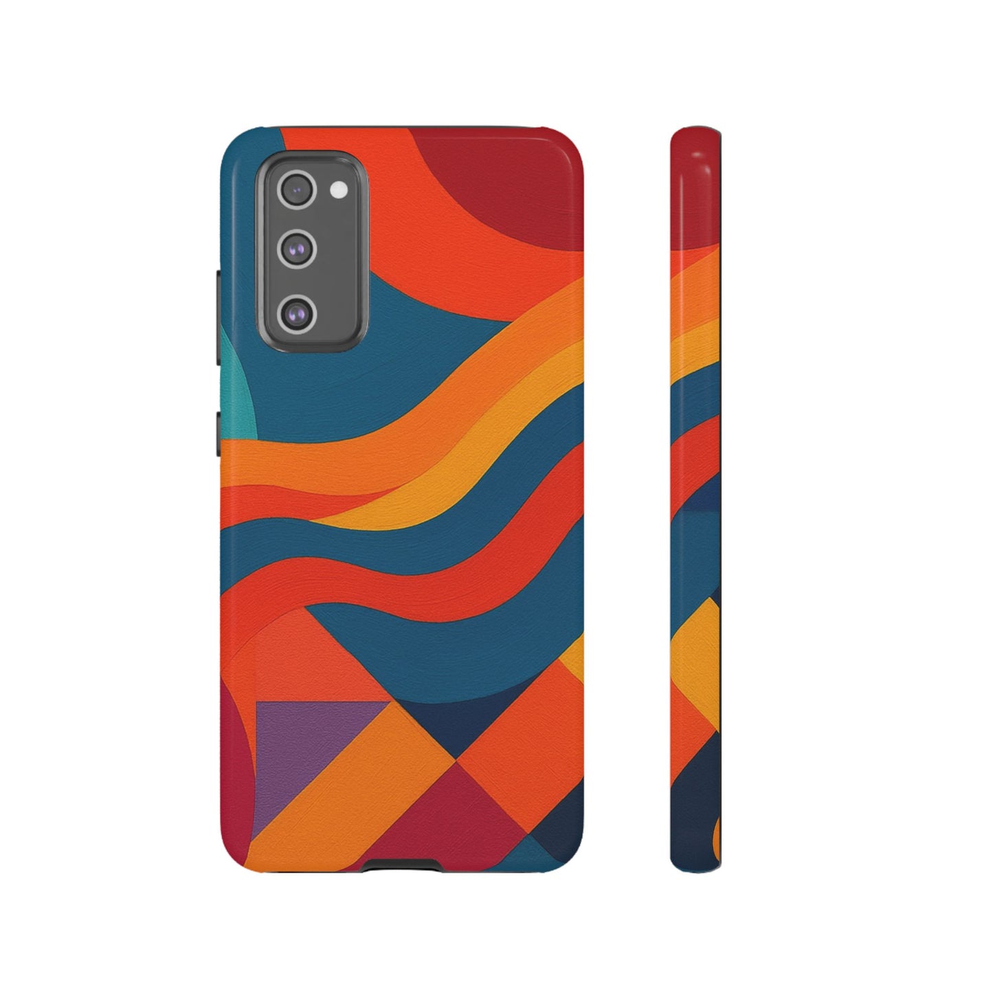 Vibrant Phone Case, Abstract Design Cover, Tough Cases for All Occasions, Stylish Gift for Tech Lovers, Modern Phone Accessories