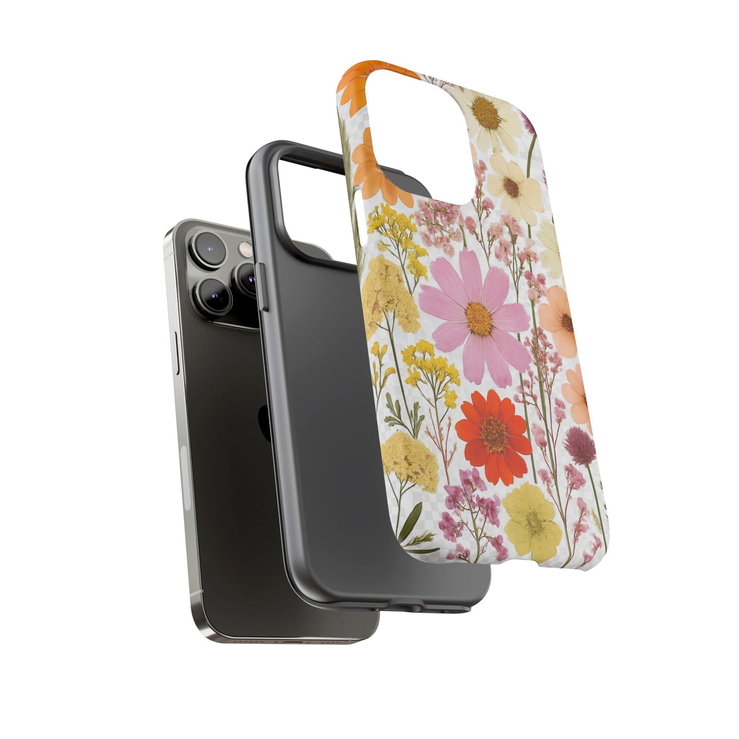 Floral Phone Case - Tough Cases, Stylish Protective Cover, Flower Design, Trendy Gift, Nature Lover Accessory, DRIED FLOWERS