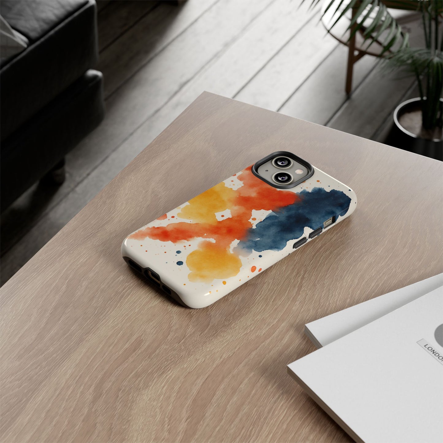 Watercolor Phone Case - Abstract Design, Tough Cases for Men & Women, Stylish Gift, Artistic Accessory for All Occasions