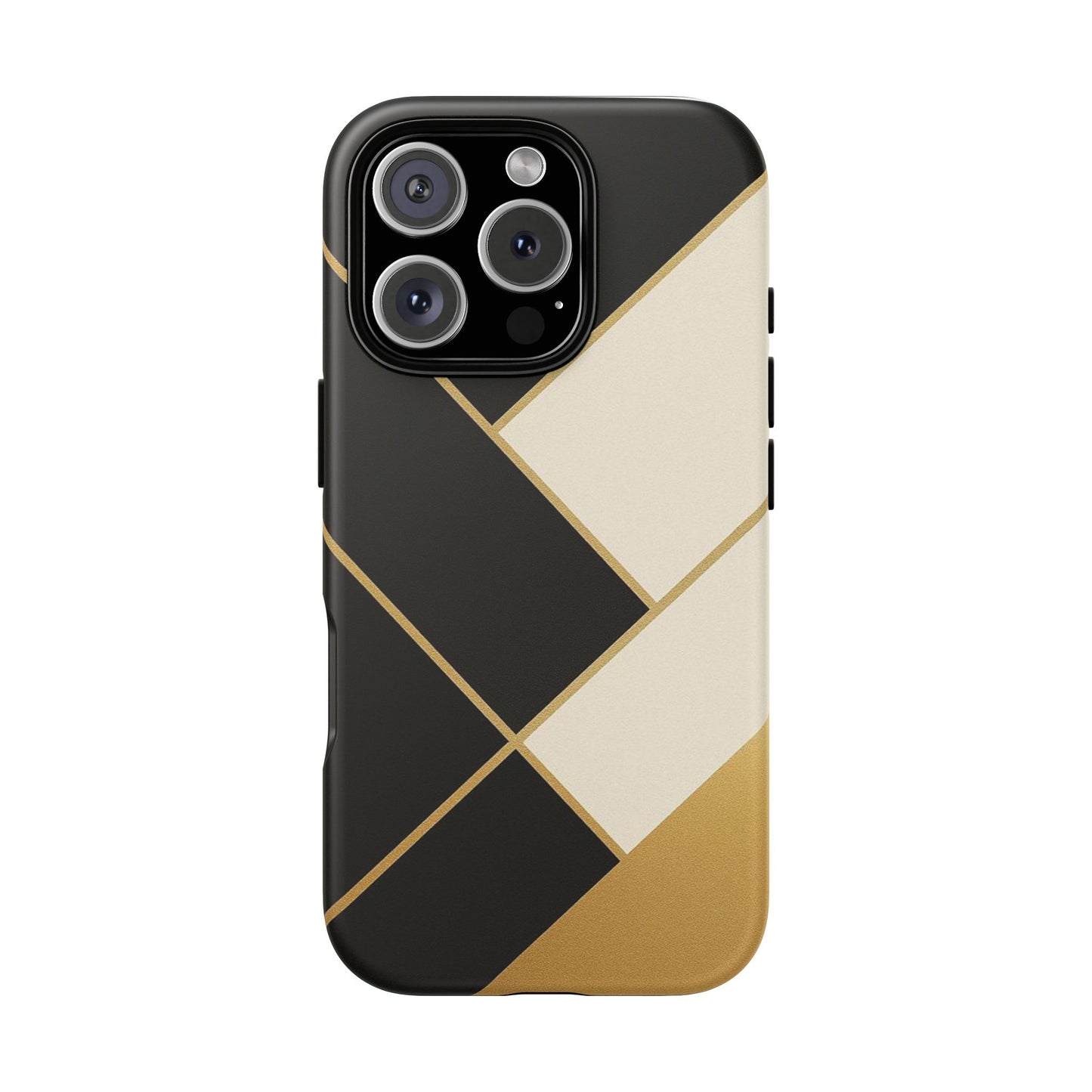 Chic Phone Case, Stylish Phone Cover, Geometric Design Case, Protective Mobile Case, Modern Phone Protector
