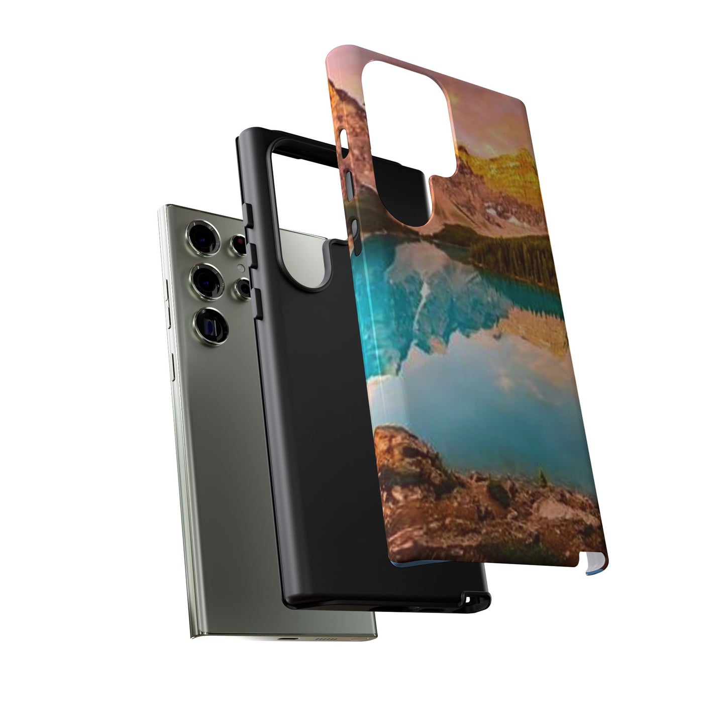 Nature-Inspired Phone Case with Mountain and Lake Design, Aesthetic Tough Cases for Outdoor Lovers, Phone Protection, Gift for Nature [...]