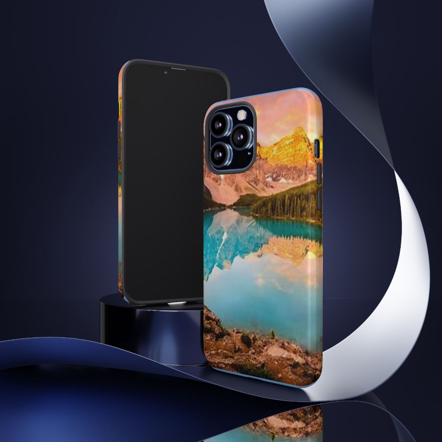 Nature-Inspired Phone Case with Mountain and Lake Design, Aesthetic Tough Cases for Outdoor Lovers, Phone Protection, Gift for Nature [...]