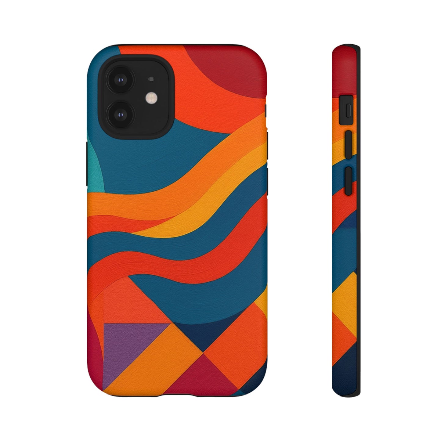 Vibrant Phone Case, Abstract Design Cover, Tough Cases for All Occasions, Stylish Gift for Tech Lovers, Modern Phone Accessories