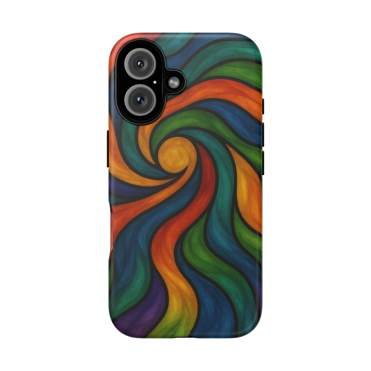 Colorful Swirl Phone Case | Tough Cases, Vibrant Design, Gift for Art Lovers, Funky Case, Unique Phone Accessories