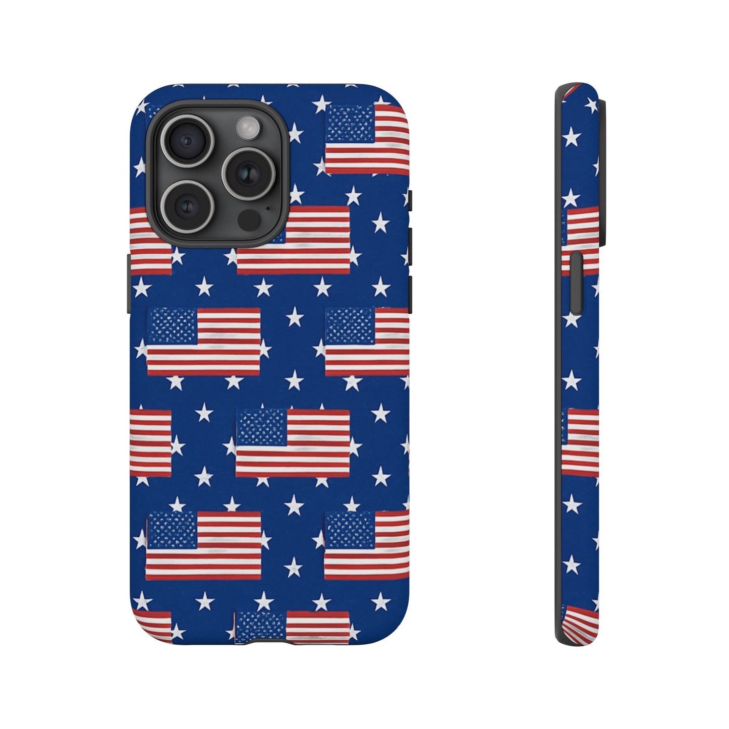 Patriotic Phone Case, Independence Day Accessories, American Flag Design, Star-Spangled Cover, Summer BBQ Gift
