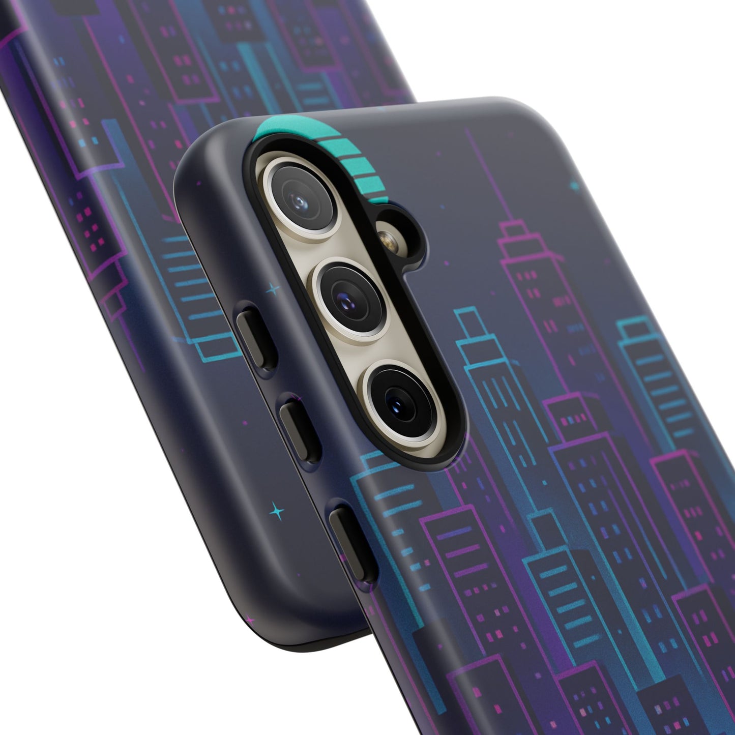 Cityscape Phone Case, Tough Cases, Urban Style, Nighttime Vibe, Phone Cover, Gift for City Lovers, Modern Design
