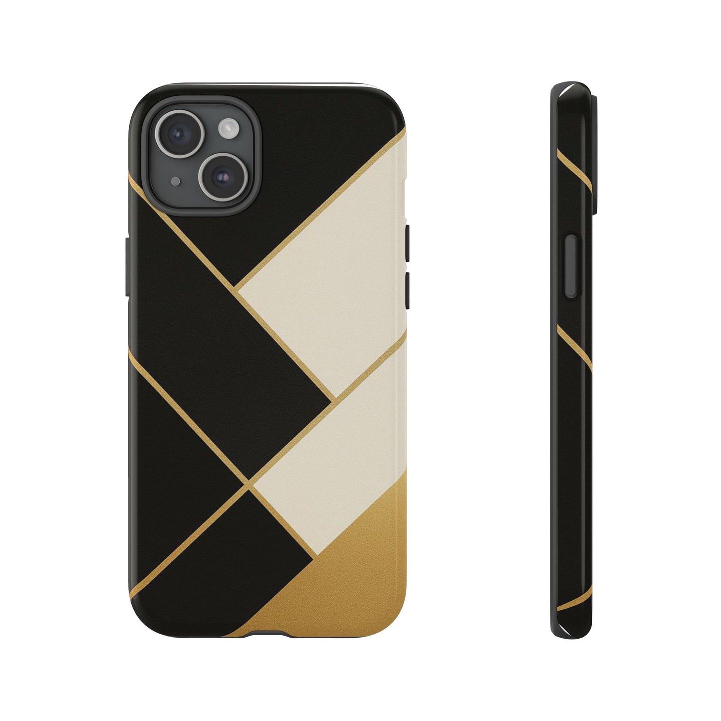 Chic Phone Case, Stylish Phone Cover, Geometric Design Case, Protective Mobile Case, Modern Phone Protector