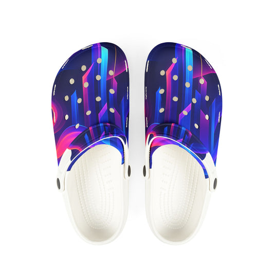 Vibrant EVA Foam Rubber Shoes, Colorful Slip-On Footwear for Teens, Indoor/Outdoor, Perfect for Summer, Festivals, Beach Days