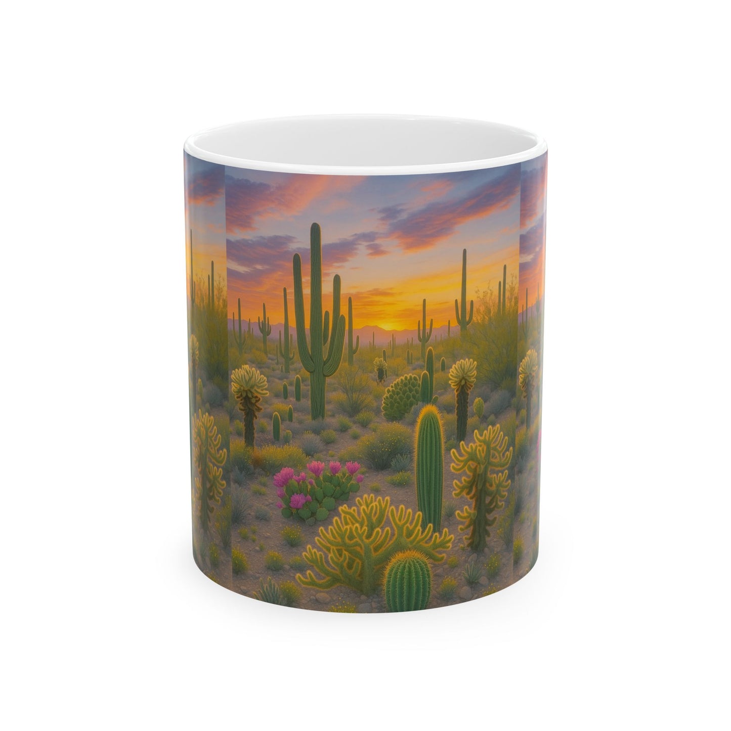 Desert Sunset Ceramic Mug, Cactus Coffee Cup, Nature Lover Gift, Home [...]