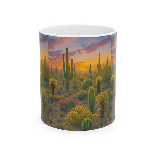 Desert Sunset Ceramic Mug, Cactus Coffee Cup, Nature Lover Gift, Home [...]
