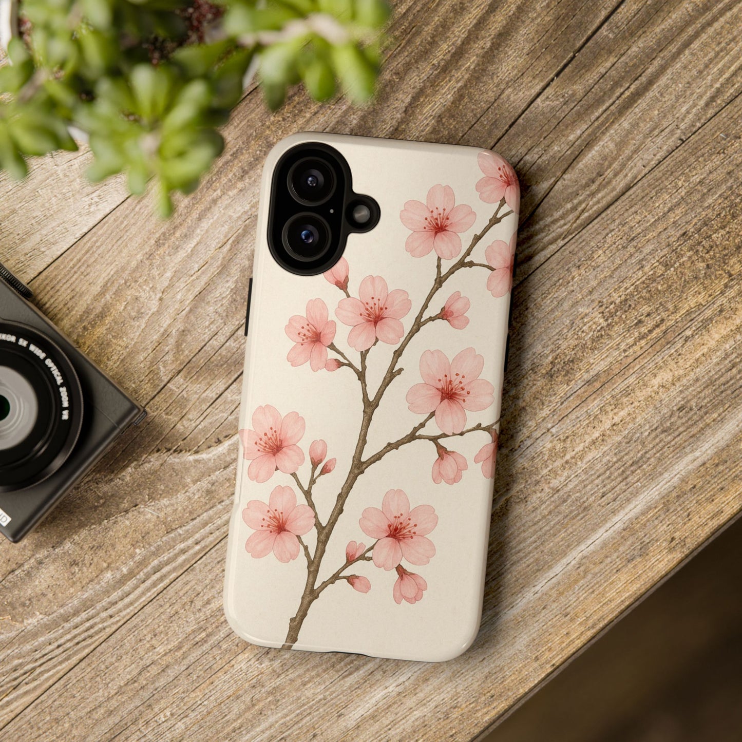 Cherry Blossom Phone Case, Floral Phone Cover, Tough Case for Gifts, Spring Decor, Cute Tech Accessories, Nature Lover's Gift